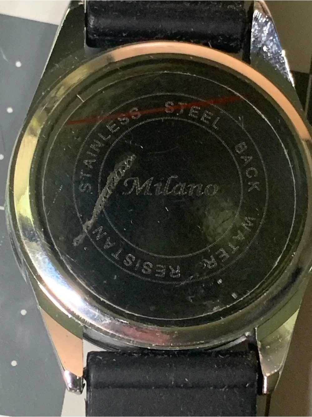 Milano Black Silicone Sport Watch